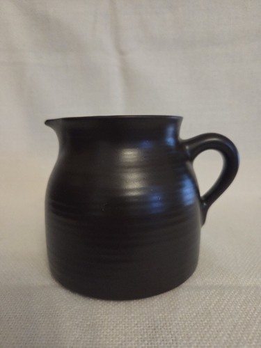 Vintage krug keramik braun - krug,