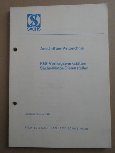 Sachs anschriften verzeichnis - sachs,