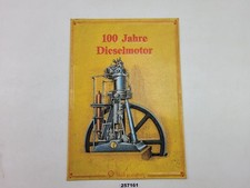 Blech-Schild Reproduktion "SHELL" 100J. Dieselmotor Reklame Werbung Deko #257161