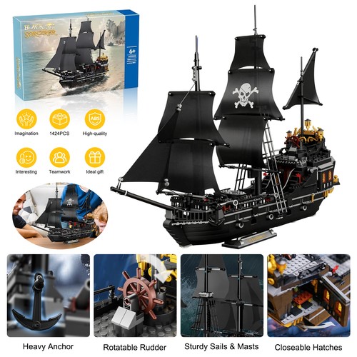 Piratenschiff klemmbausteine - piratenschiff,
