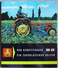 Retro Blechschild Oldtimer Traktor DDR Geräteträger RS09   40x33cm