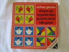 Ravensburger Spiel Schau genau von 1971 Lernspiel Vintage rote Ausgabe komplett