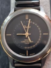 RUHLA Garde Funkuhr Titan, Carbon / FUdate 74- Herrenuhr, Unbenutzt Neuwertig.AA