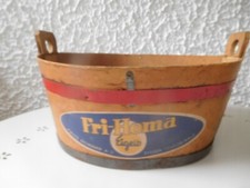 Werbung Reklame alter Behälter für Fri-Homa Eigelb Margarine Fritz Homann Dissen
