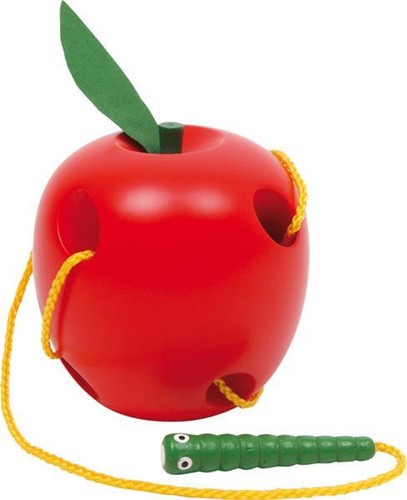 Fädelspiel apfel und wurm - apfel,