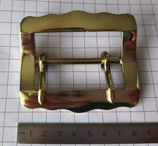 Große Gürtelschnalle Messing
