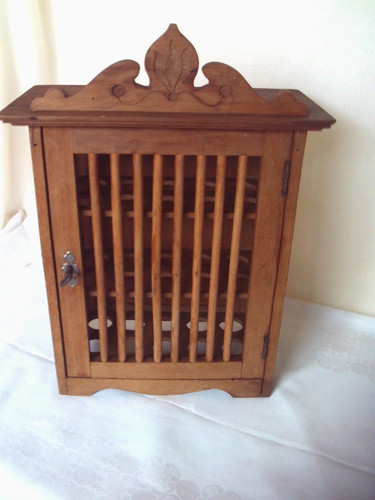 Eierschrank vintage holz - eierschrank,