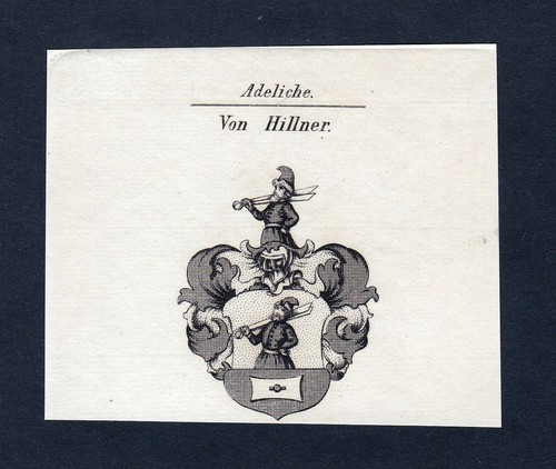 1820 hillner wappen adel - hillner,
