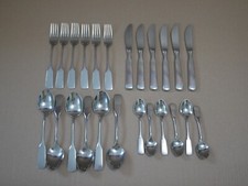 WMF Saturn Pilgrim 6 Personen Cromargan Tafelbesteck Besteck - 24 Teile - Spaten