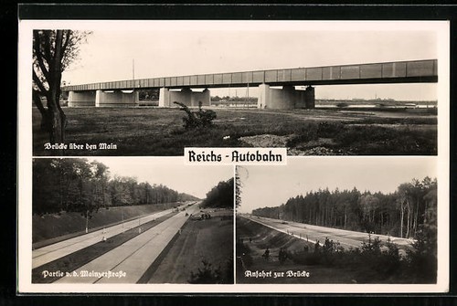 Reichs autobahn - ak, reichs-autobahn