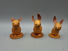 3 alte Niedliche Osterhasen