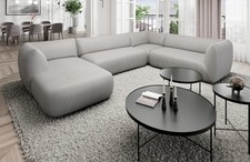 Sofa Leder Wohnlandschaft