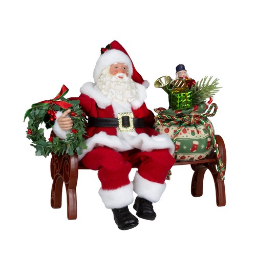 Weihnachtsmann sitzend auf