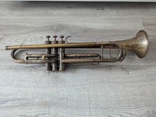 Trompete versilbert Antik Gli