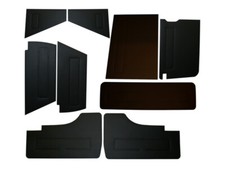 Türpappen Innenraum Verkleidung Pappen VW Bus T2 T3 Set 9-Teilig SCHWARZ