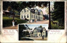 Ak Burkhardtsdorf im Erzgebirge Sachsen, Gasthof Besenschänke - 10416357