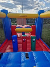 Aufblasbare Hüpfburg mit Rutsche mit Gebläse für Kinder  2,5×5,2 Meter