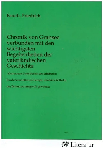 Friedrich knuth chronik - friedrich, von