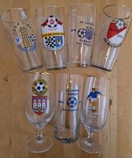 Biergläser Becher DDR LIGA Zschopau Breitungen Borstendorf Gelenau Kreisfeld