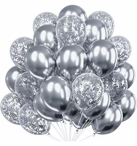 Metallic luftballons konfetti - metallic,