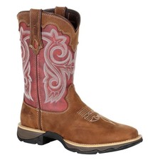 Durango Lady Rebel Leder Damenstiefel Briar Braun/Rostrot