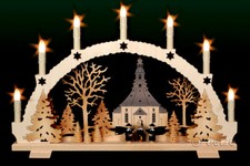 LED Schwibbogen 7 Kerzen