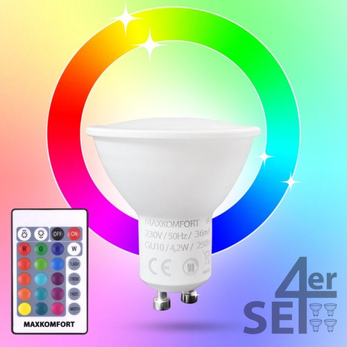Gu10 led rgb warmweiß - gu10,