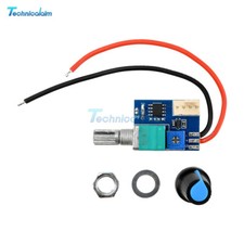 12V Single Fan Speed Controller PWM Fan Control Board with Rotary Potentiometer