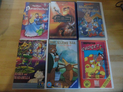Vhs cassette kindervideo - 6x,