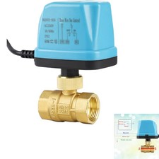 Kugelventil, Motorventil, 2 Wege, Messing, G3/4, AC 230V, Heizungsventil