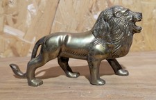 Vintage schwerer alter Messing Brief beschwerer Löwe Figur Skulptur 720 gramm 