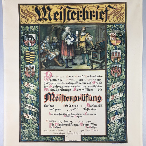 Meisterbrief schlosser aus - schlosser,