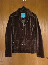 CECIL - Schicke Damen Pannesamt Jacke Blazer in Gr.: M - Dunkelbraun 