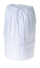 Kochhut weiß Kochkleidung Arbeitskleidung Gastronomie Küche Hobbykoch Grill