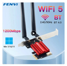 FENVI 1200 Mbps PCIe WLAN Adapter AC1200 WiFi 5 2,4G/5G + Bluetooth 4.0 Karte