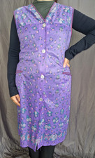 Nylon Dederon kittel schürze Vintage  Apron M 88-Original 70er Jahre