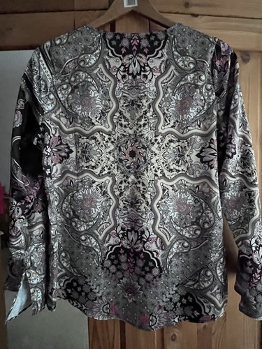 Satinbluse glänzend aus - glänzend, gr.38