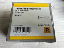 Reyher Bohrschrauben  Ø 4,8x20mm  100St sechskantkopf  Anthrazitgrau
