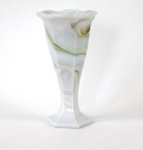 Alte pressglas vase marmoriert - vase,