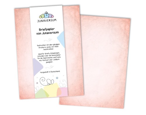 Briefpapier rot briefbogen - briefpapier,