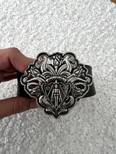 Herren Gucci Vintage Hysteria Crest Gürtel Leder Schwarz 100/40 268236 Beutel