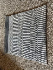 Grey/White cotton Woven Fold