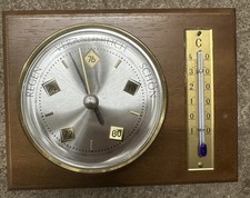 Wetterstation, Thermometer, Luft, Holz, Dekoration, Nostalgie, Vintage, Retro