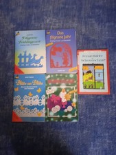 5 Fensterbilder-Bastelbücher (Tonpapier, Scherenschnitt)