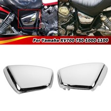 2x LH+RH Batterie Abdeckung Seitendeckel Für Yamaha XV 700 750 1000 1100 Virago