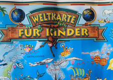 Kinderplakat Weltbild 137x94 cm zu verschenken, für Selbstabholung