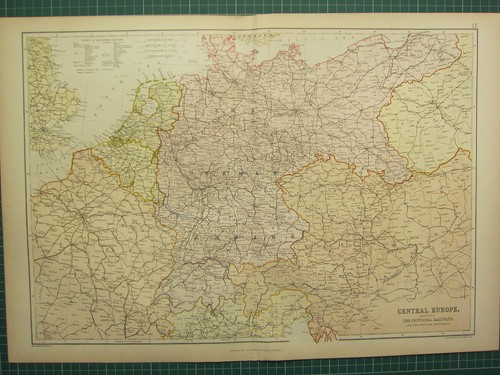 1882 groß antik landkarte - 1882,