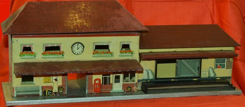 Blechspielzeug spur bahnhof - blechspielzeug, 0,bahnhof