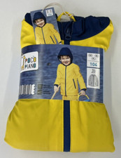Kinder Friesenerz Größe 104 gelb Jacke Junge Regenjacke mit abnehmbarer Kapuze
