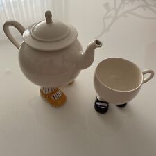 1970s Carlton Walking Ware Ceramic Tea Pot, Cup Lustre Design,England Vintage #A